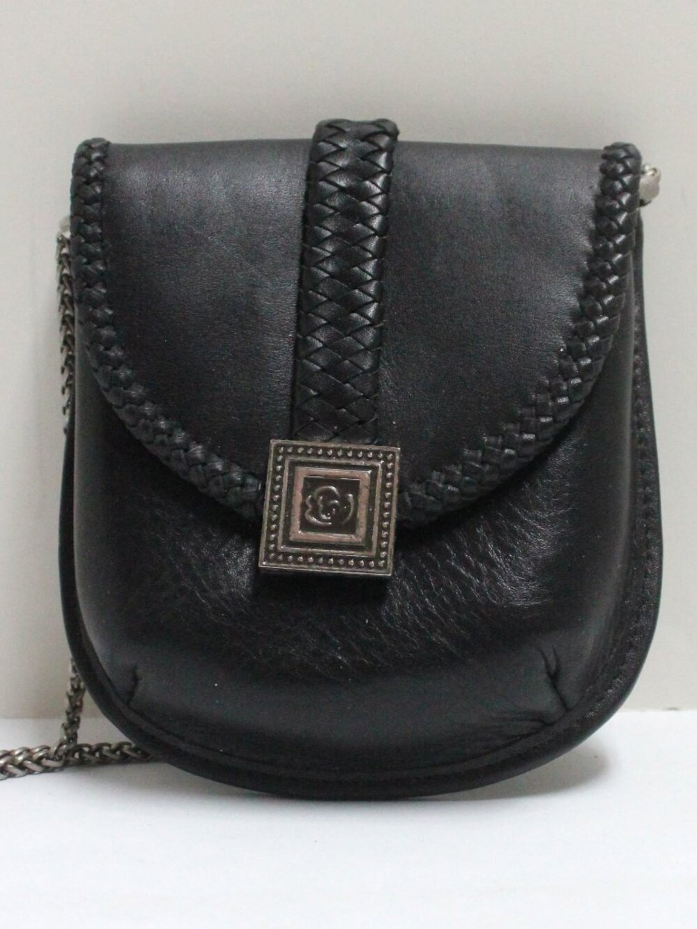 Vintage Home Interiors & Gifts Small Shoulder Pouch Bag With Metal Chain